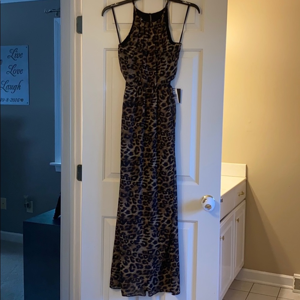 Leopard maxi dress